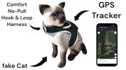 Mini Pet Tracking Device Collar Mount + Mobility Detector to Extend Battery Life Size:L