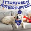 Dog Birthday Party Supplies, Boy Dog Birthday Bandana Set with Cute Dog Bowtie, Scarf
